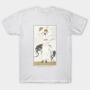 Robe de Drap Blanc Fashion Illustration by George Barbier T-Shirt